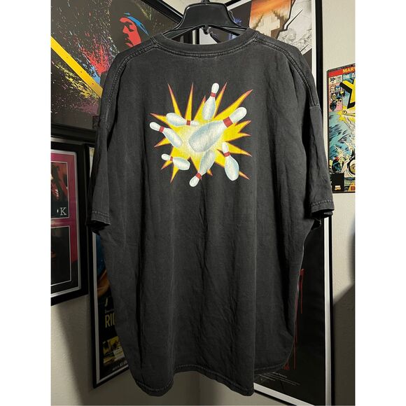 Vintage Y2K Looney Tunes Taz Bowling Bring It On Tee - Picture 3 of 7